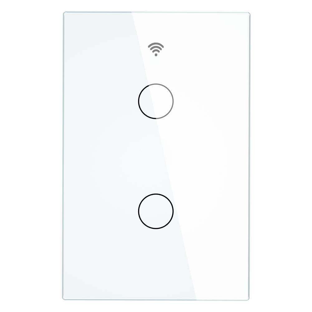 Apagador Inteligente Wifi Color Blanco de 2 Botones